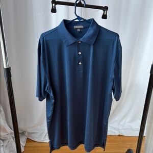 Peter Millar Blue Polo Shirt Classic Design